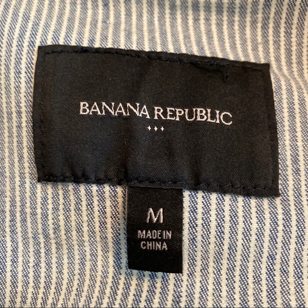 Banana Republic Factory Moto Striped Jacket M - Picture 6 of 7